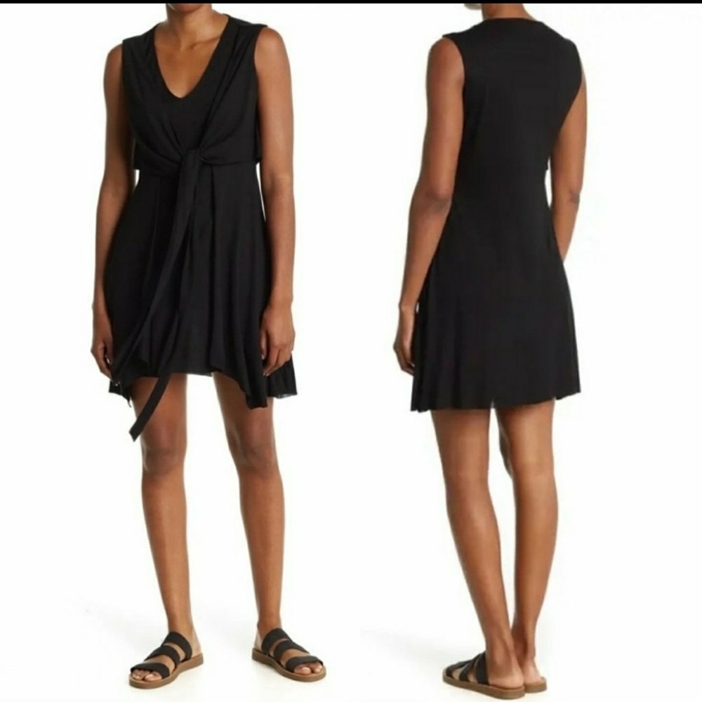Allsaints Jayda Jersey Tie Waist Dress 🖤🖤🖤